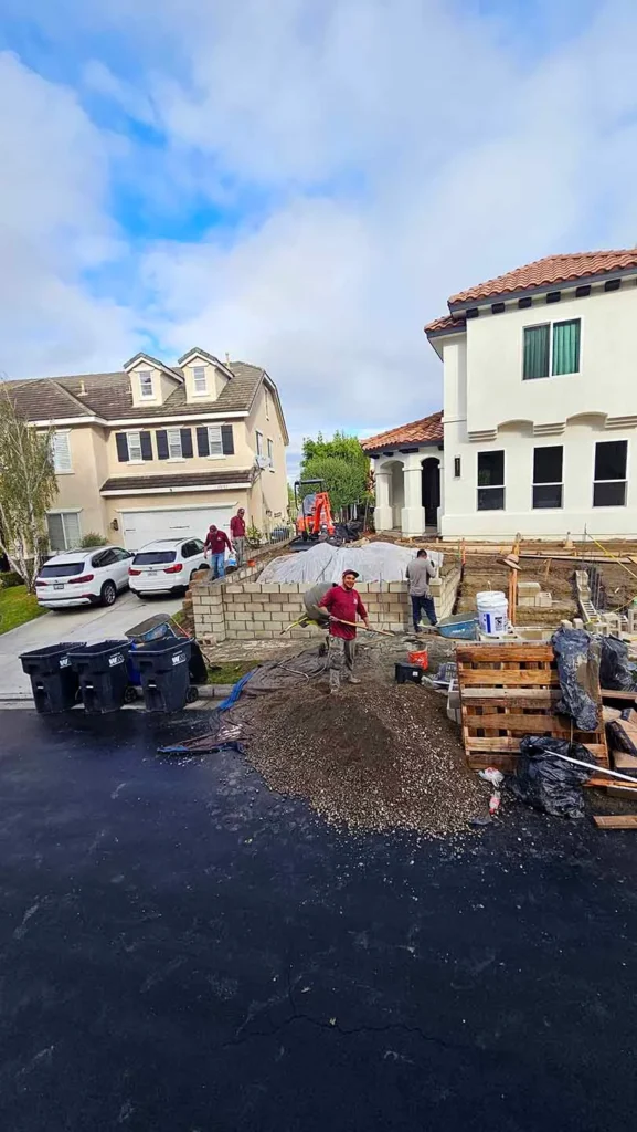 Dramatic hardscaping makeover enhancing outdoor functionality and beauty